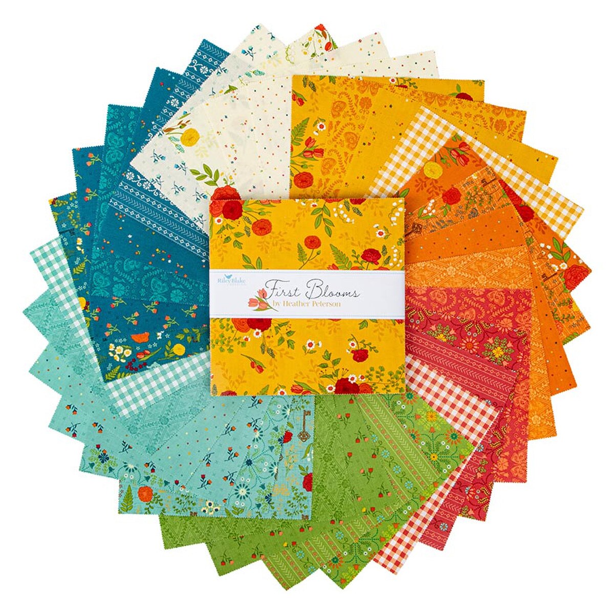 First Blooms - 10 in Squares, 42 pcs