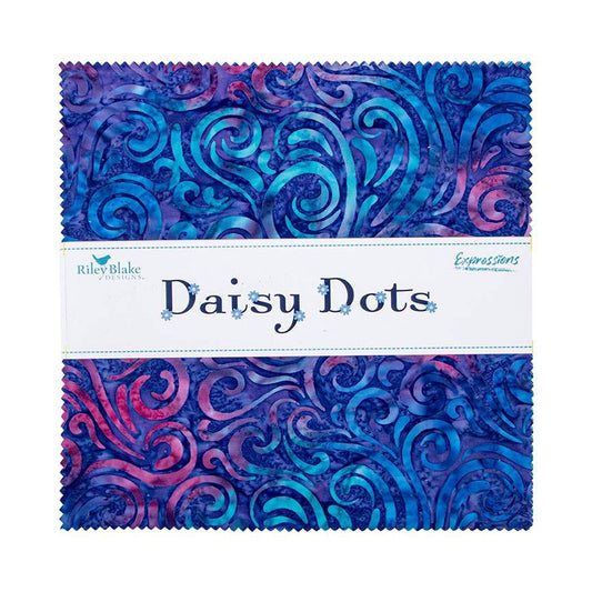 Daisy Dots Batiks - 10 inch stacker, 42 pcs.