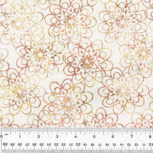 Chai Batik - Mums, Milk - PER 1/4 YARD