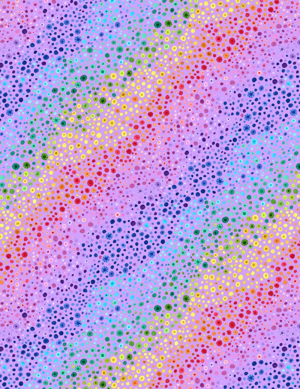 Essentials Bubble Up - Lavender - PER 1/4 YARD
