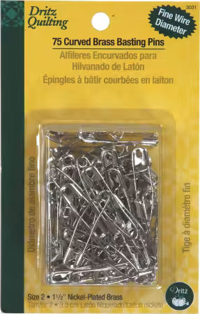 Dritz Curved Basting Pins, Sz 2