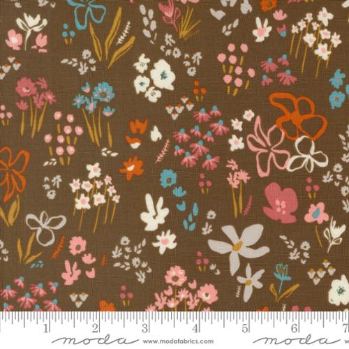Things Above, Scattered Seeds, Cocoa - PER 1/4 YARD