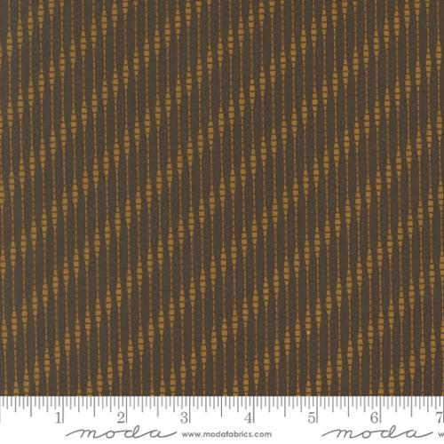 Collections - Unity, Moire Stripe, Chocolate - PER 1/4 YARD