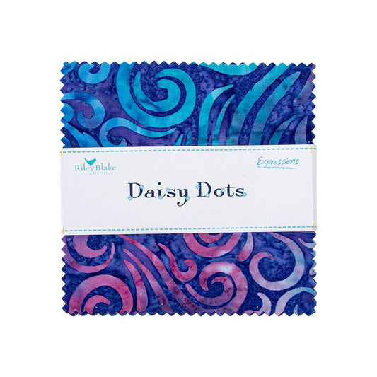 Daisy Dots Batiks - 5 inch stacker, 42 pcs.