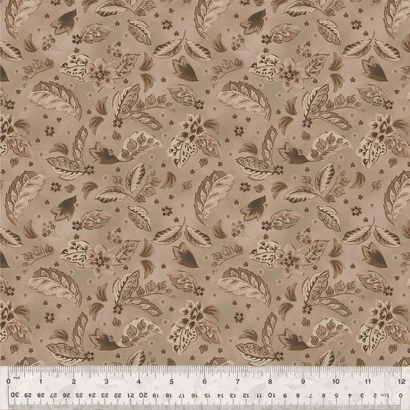 Dwell - Plush Paisleys, Greige- PER 1/4 YARD