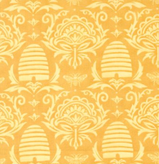 Honey Lavender - Daisy Yellow Beehive - PER 1/4 YARD