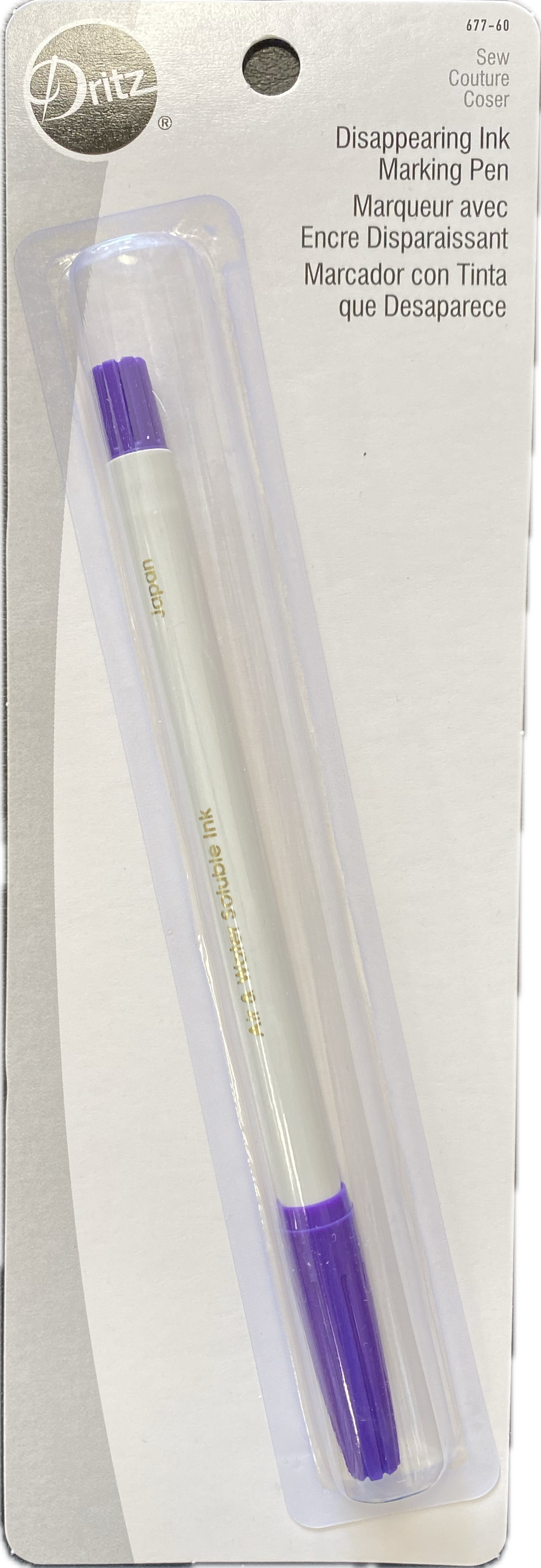 Dritz Disappearing Ink Marking Pen, Purple