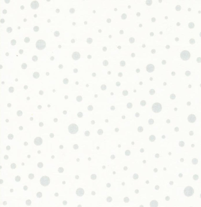 Silhouettes - Cream, Multi Dots - PER 1/4 YARD