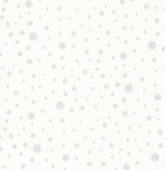 Silhouettes - Cream, Multi Dots - PER 1/4 YARD