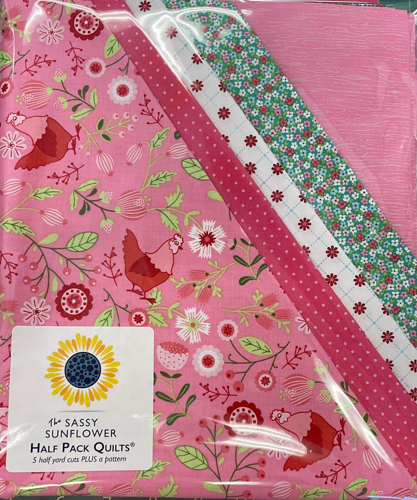 Sassy Sunflower Half Pack - Smitten Chicken Pink