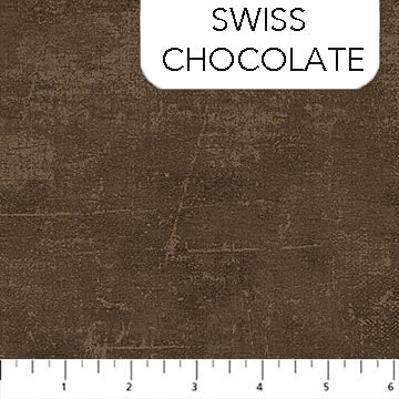 Canvas - Swiss Chocolate - PER 1/4 YARD