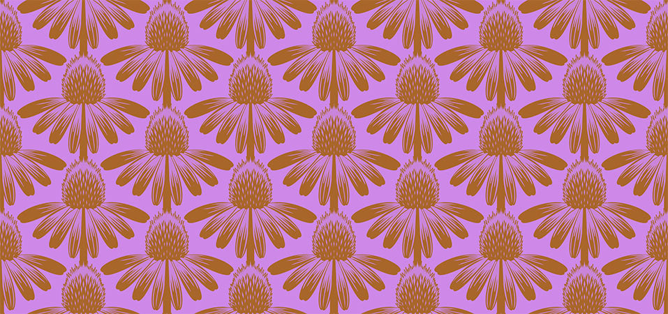 Indelible - Coneflower, Taffy - PER 1/4 YARD