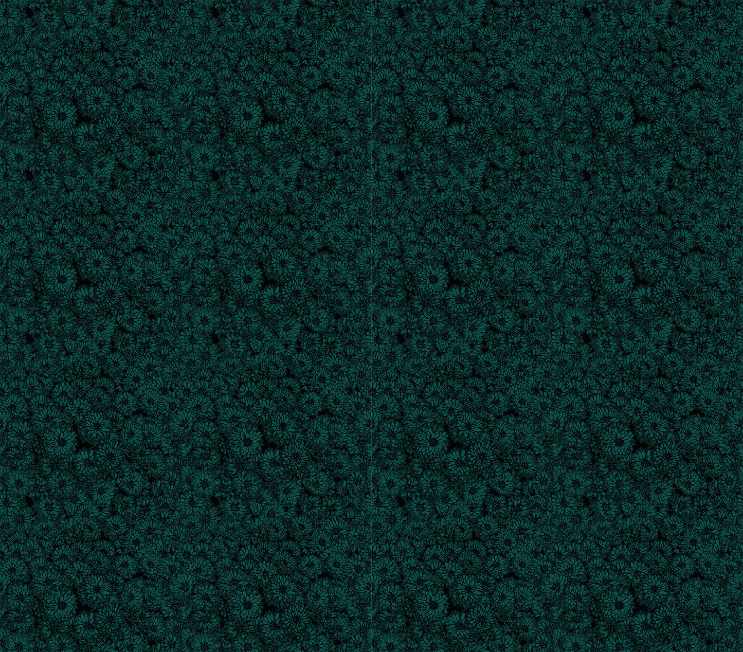 Indelible - Mums, Seaweed - PER 1/4 YARD