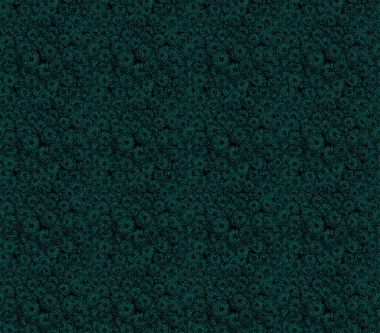 Indelible - Mums, Seaweed - PER 1/4 YARD