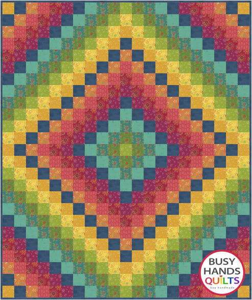 Around the World Quilt Kit - Bountiful & Blue