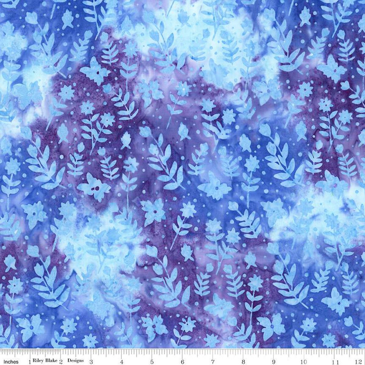 Daisy Dots Batiks - Denim Bijou - PER 1/4 YARD
