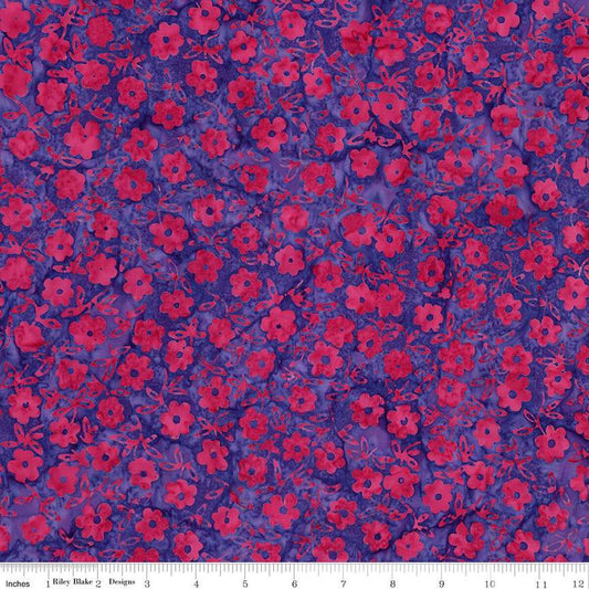 Daisy Dots Batiks - Lollipop - PER 1/4 YARD