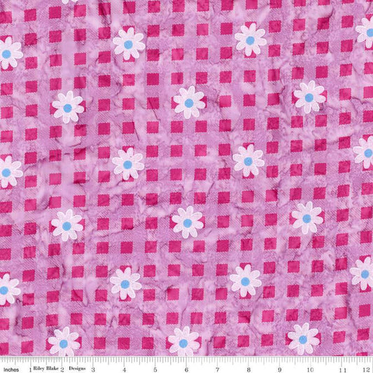 Daisy Dots Batiks - Razzmic Berry - PER 1/4 YARD