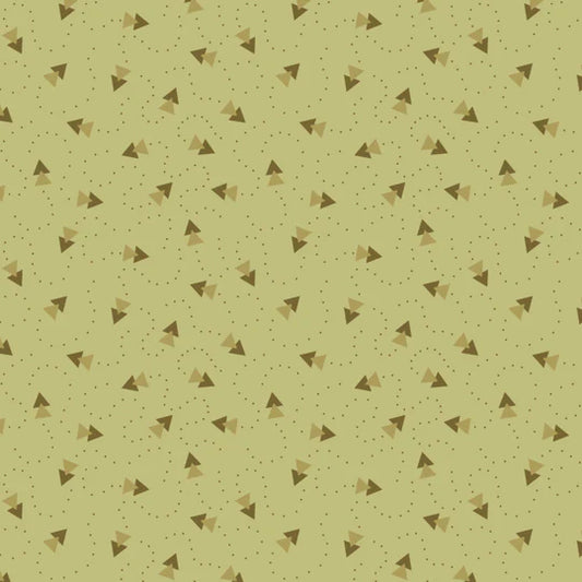 Beyond Time - Paper Airplanes, Light Olive - PER 1/4 YARD