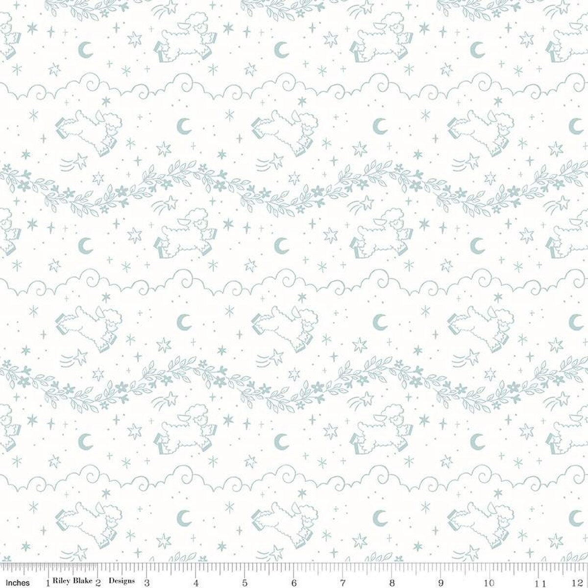 Twinkle Little Star - Counting Sheep, Cloud - PER 1/4 YARD