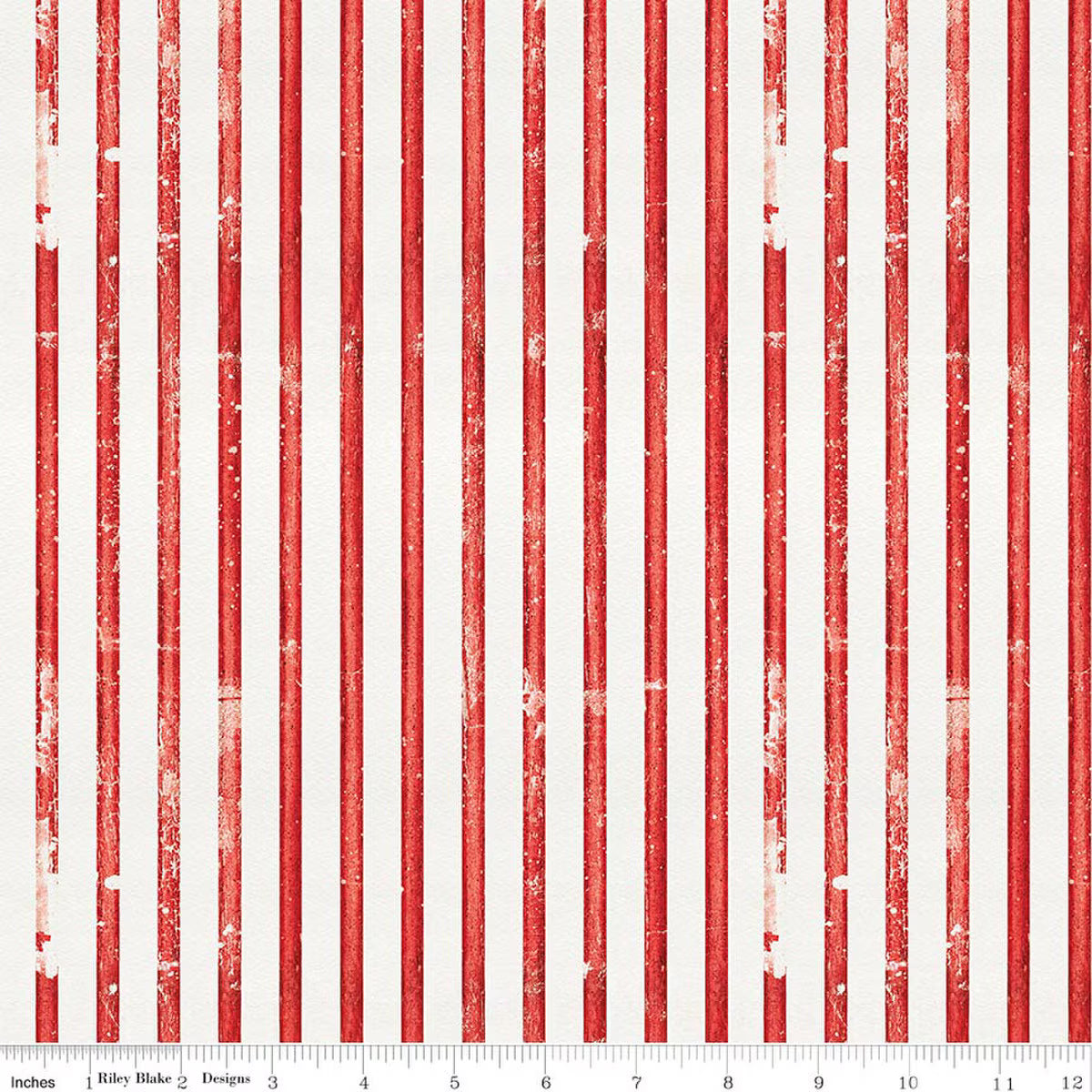 Sew America, Faded Stripes Red - PER 1/4 YARD