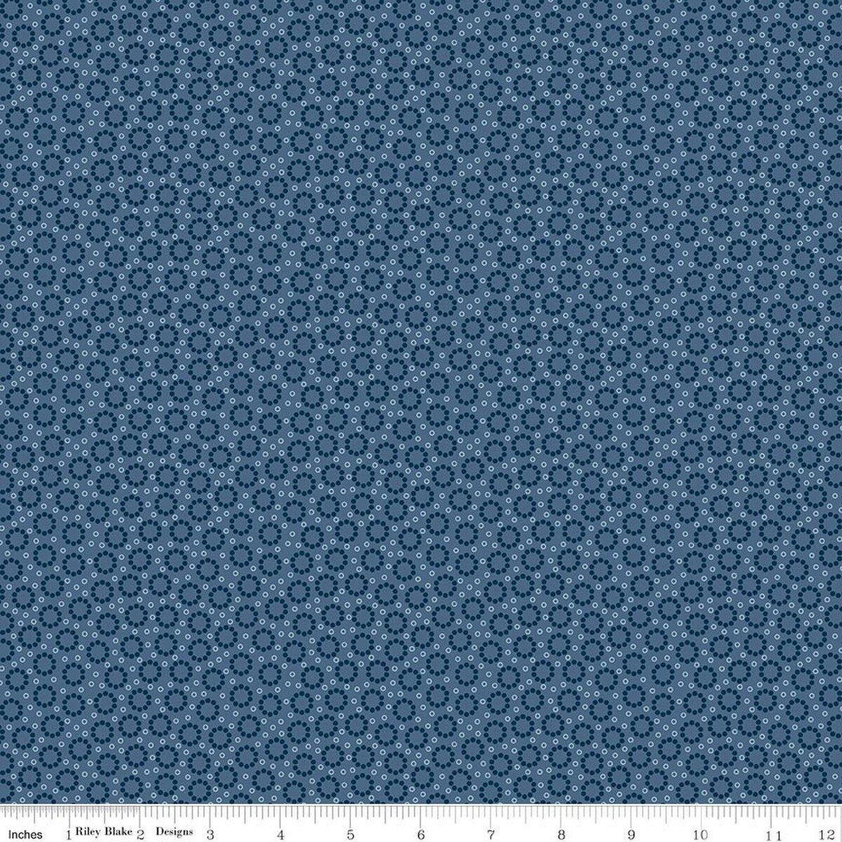 Denim & Daisy - Miller, Denim - PER 1/4 YARD