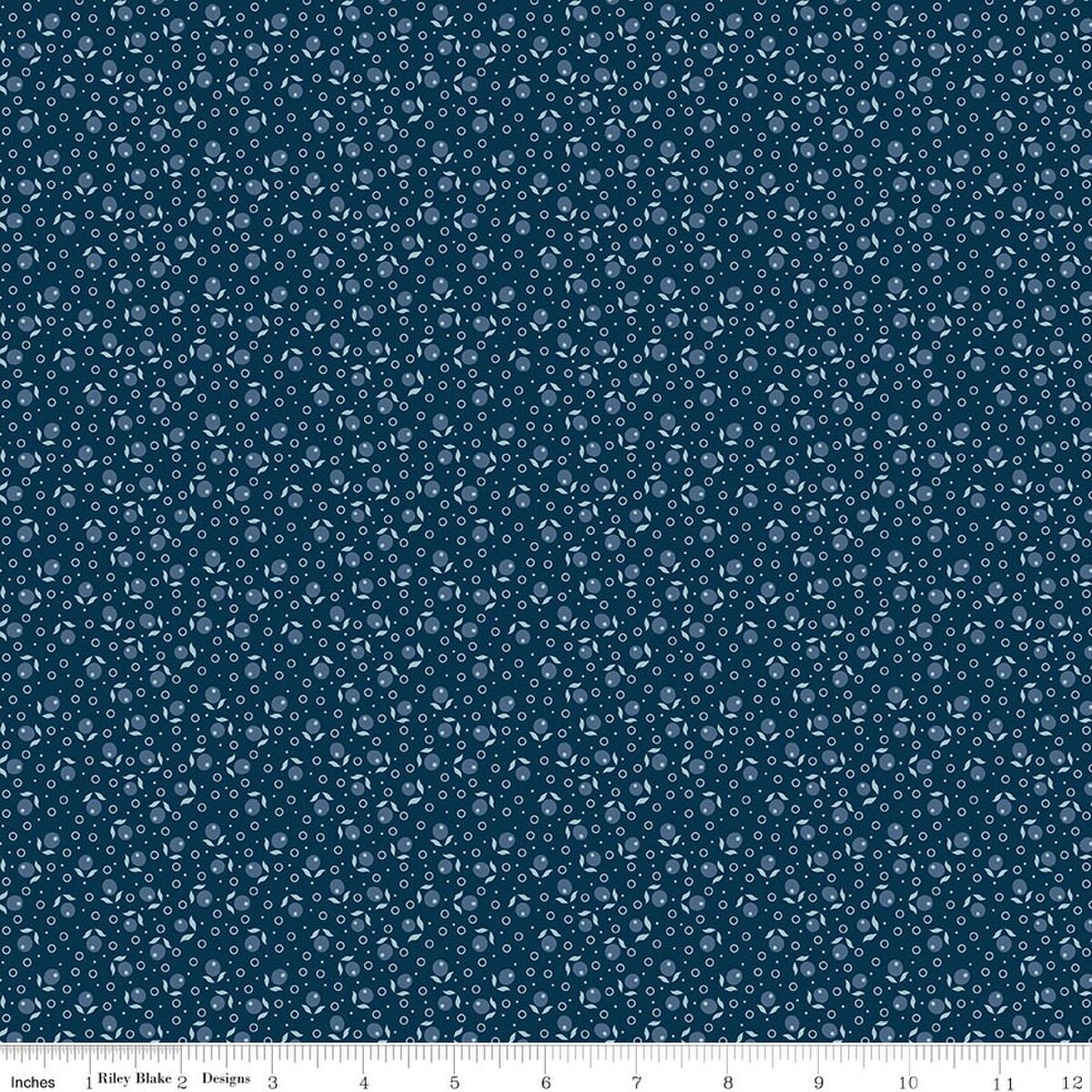 Denim & Daisy - Suzanne, Oxford Blue - PER 1/4 YARD