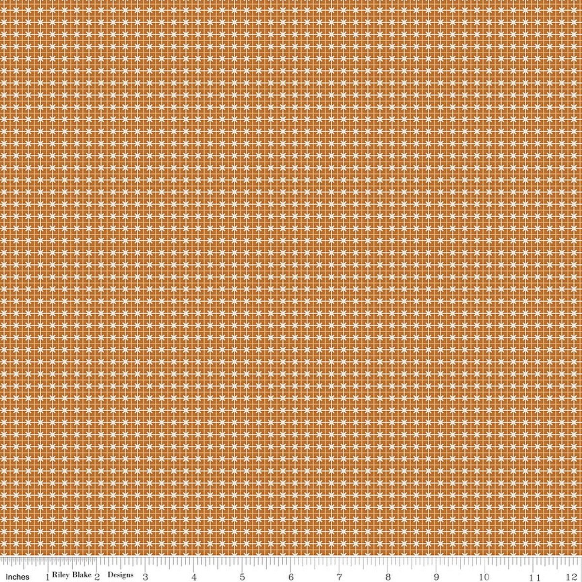 Denim & Daisy - Sweater, Caramel - PER 1/4 YARD