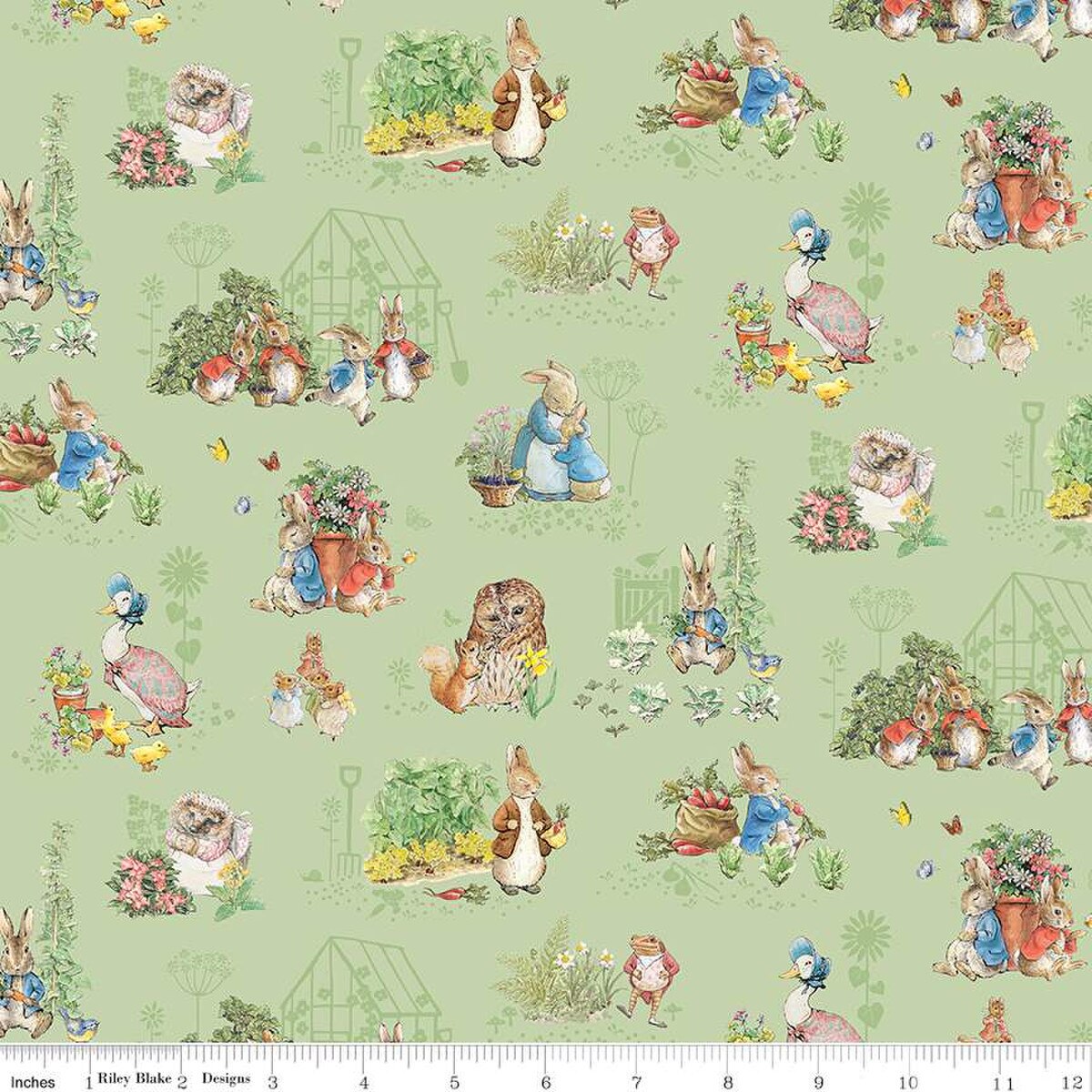 Peter Rabbit & Friends, Characters Fern - PER 1/4 YARD
