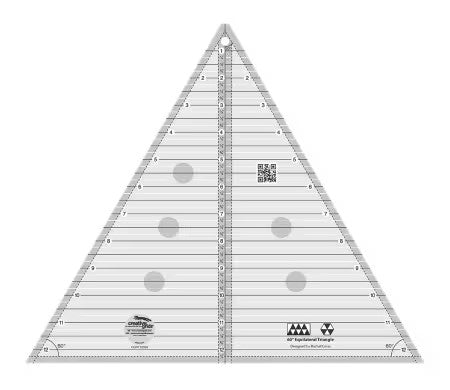 Creative Grids 60 Degree Triangle 12 1/2" Ruler