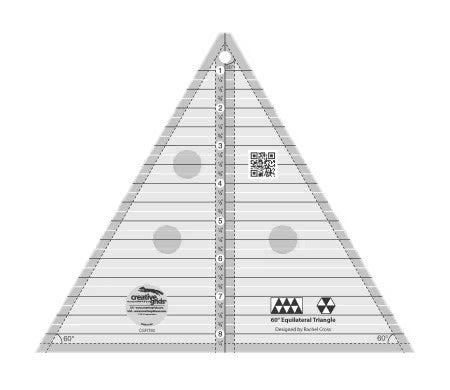 Creative Grids 60 Degree Triangle 8 1/2" Ruler
