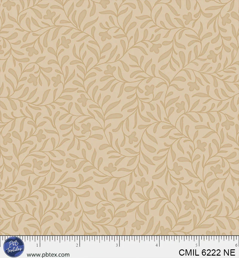 Cider Mill - Harvest Vine, Neutral/Ecru - PER 1/4 YARD