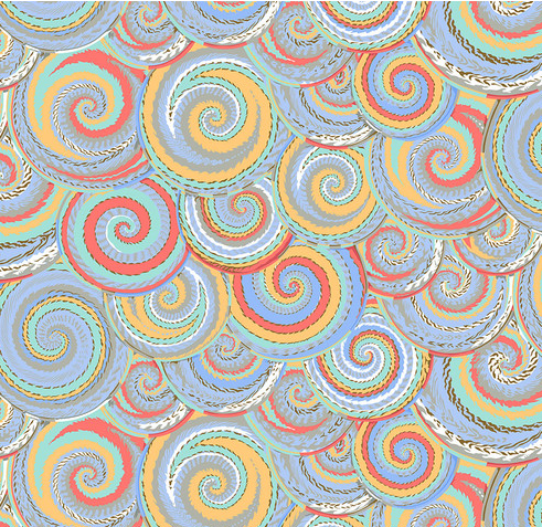Curly Baskets - Multi - PER 1/4 YARD