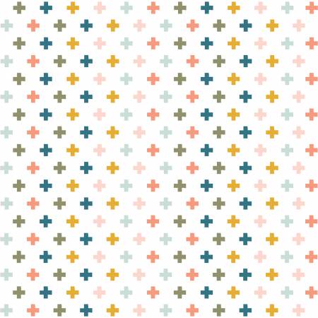 Make A Pretty Life - Plus, White - FLANNEL PER 1/4 YARD