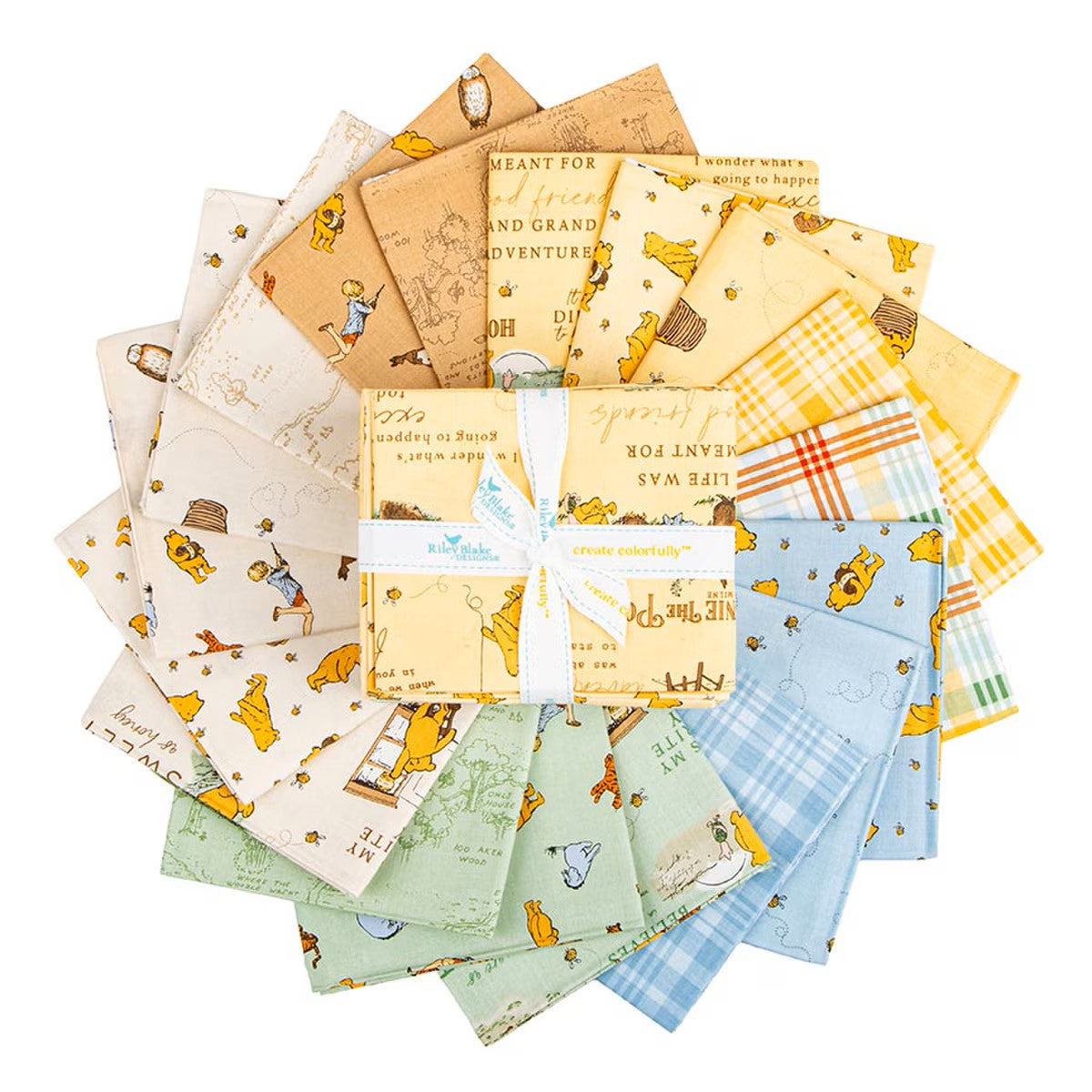 Winnie the Pooh Fat Quarter Bundle, 18 FQs