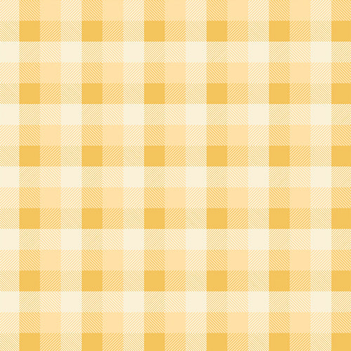 Honey Fusion - Summer Plaid Honey - PER 1/4 YARD