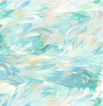 Fluidity  - 108" Wide Back Aqua