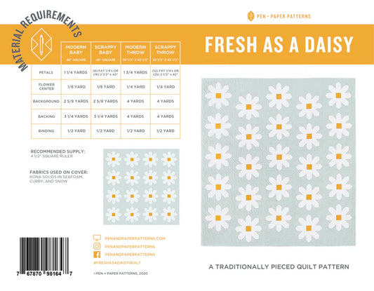 Fresh as a Daisy Quilt Pattern