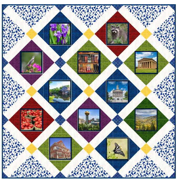 The Hills of Tennessee Quilt Pattern (Print Version)