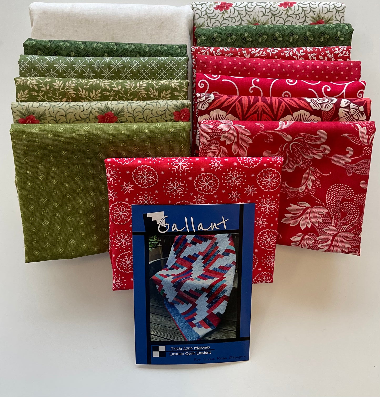 Gallant Quilt Kit - Red & Green