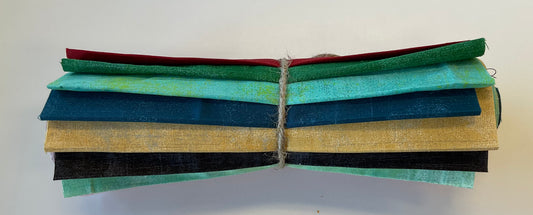 Roll of Quarters - Quilt Qrawl Fall 2025 Moda Grunge colors (10 quarter yards)