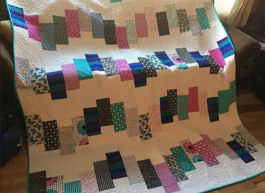 Handmade Quilt - Modern Contraflow