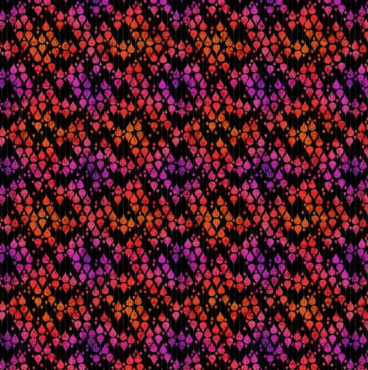 Vivid - Drops, Multi - PER 1/4 YARD