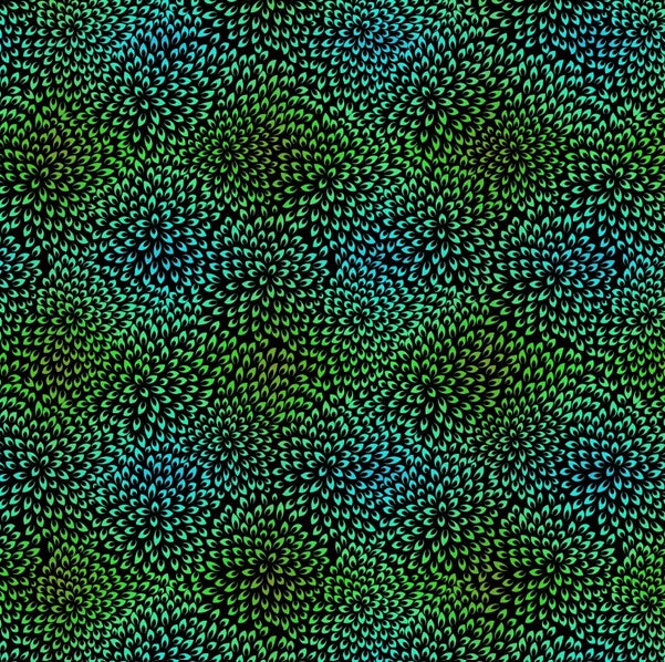 Vivid - Mumms, Green - PER 1/4 YARD