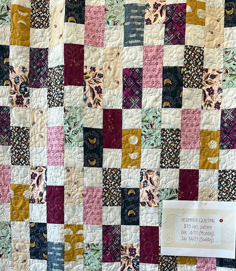 Beginner Quilting - Sunday, January 18 & 25, 2026- two sessions 1-5