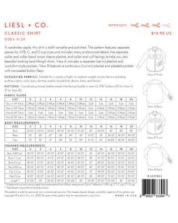 Classic Shirt Pattern