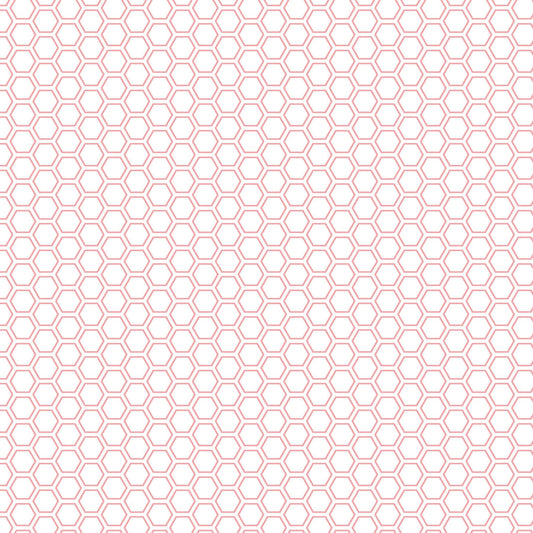 Vintage Flora - Pink, Geo - PER 1/4 YARD
