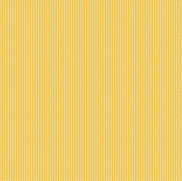 Vintage Flora - Yellow, Stripe - PER 1/4 YARD