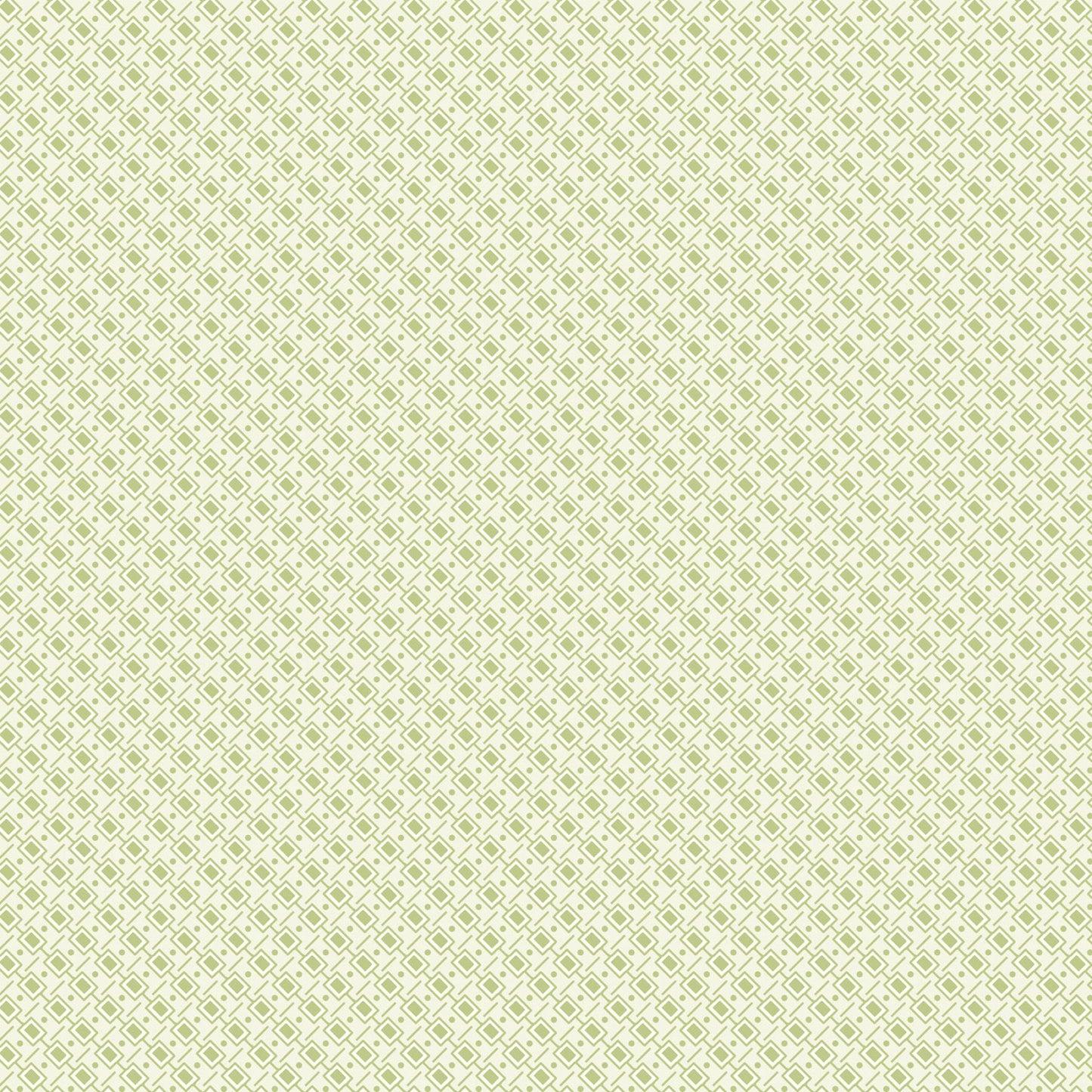 Sugar Lilac - Green, Squares - PER 1/4 YARD