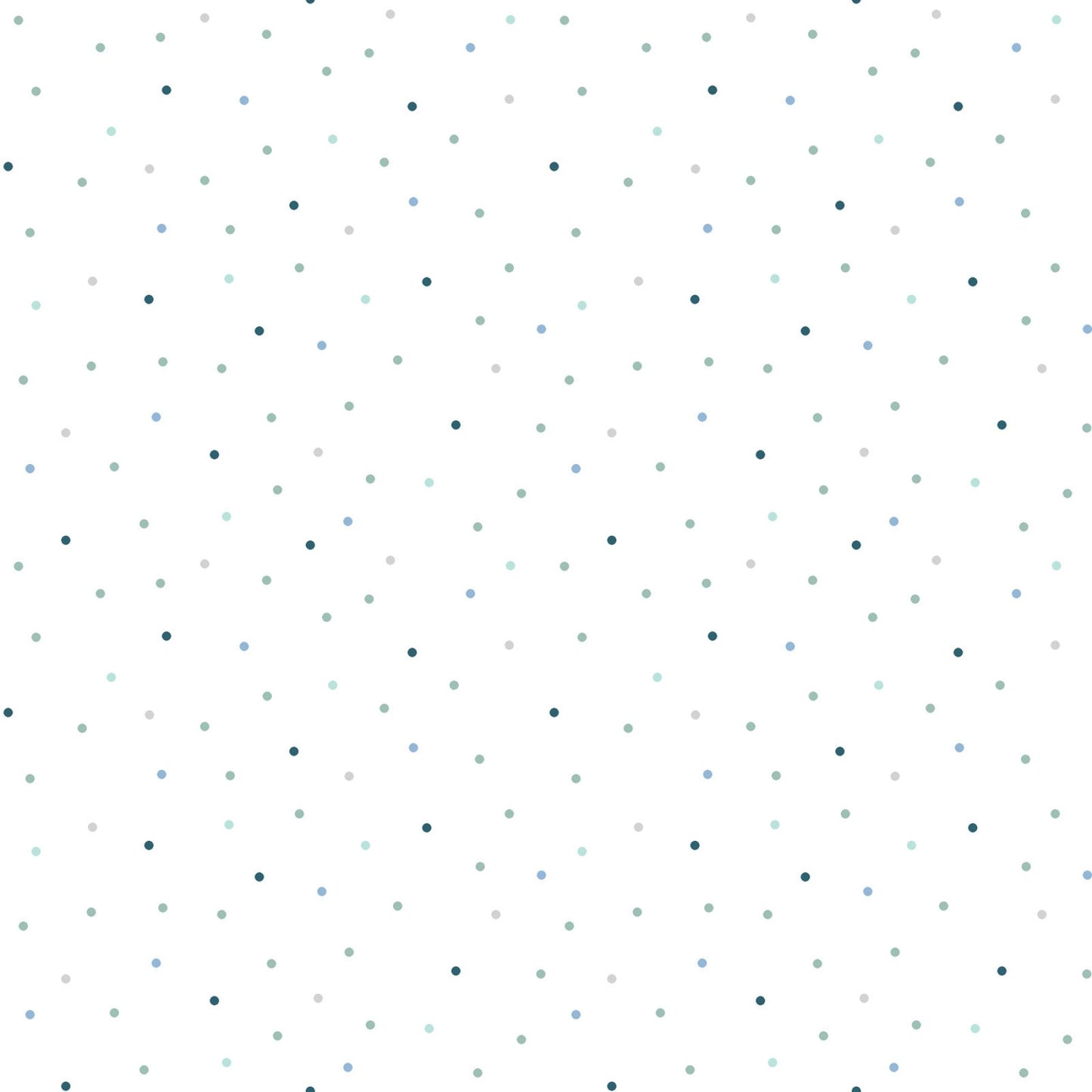 Vintage Flora - Blue, Dot - PER 1/4 YARD